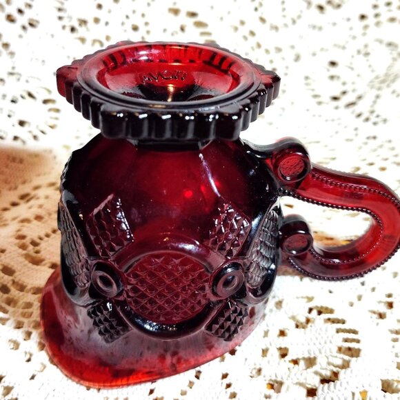 The Avon 1876 Cape Cod Creamer Ruby red. SHIPS FREE - Picture 4 of 5